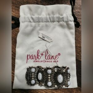 Park Lane Silver and White Bracelet